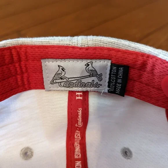 St. Louis Cardinals Jason Isringhausen Hall of Fame Snapback Hat Gray/Red NWOT - Picture 9 of 9